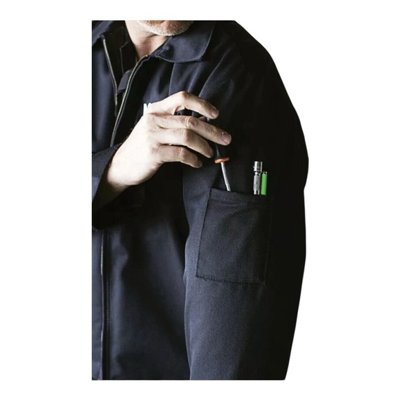 Men's Navy Red Kap Work Jacket M/L - Picture 1 of 8